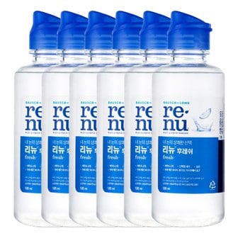  바슈롬 리뉴 후레쉬 렌즈 세정액 120ml X 6개