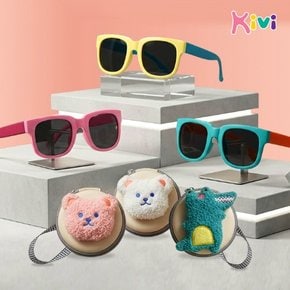 키즈 접이식 선글라스 목걸이 케이스세트