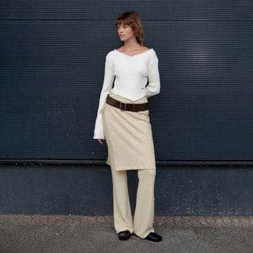 레이브 Knit Layerd Skirt Pants VW4AL352_2color
