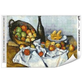 DIY 보석십자수 사과 바구니가 있는 정물 38x52 BS38-003