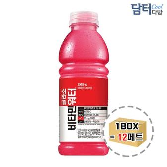 제이큐 사무실간식 비타민워터 파워씨 500ml  (12페트)