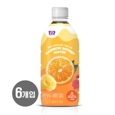 배스킨라빈스 레인보우 샤베트 워터 500ml x 6개입