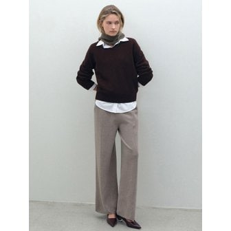 로크니 캐시 와이드 팬츠_베이지