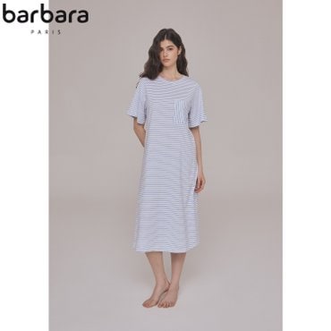 barbara 바바라 순면 스트라이프 여성원피스 잠옷 AGW4597L