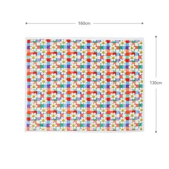  위글위글)스마일위러브체크쉐르파담요