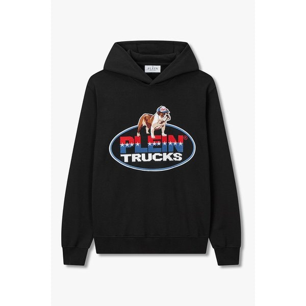 불독 자수 스웨트셔츠 후디 8615312101000