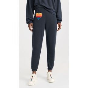 4964600 Aviator Nation Rainbow Heart Stitch Sweatpants