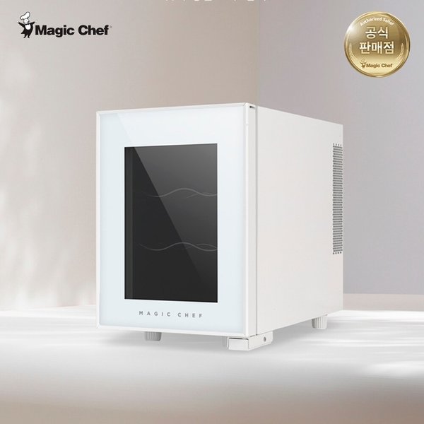 와인셀러 화이트에디션 6병 미니 와인냉장고 와인거치대 저소음 반도체 MEW-6DW