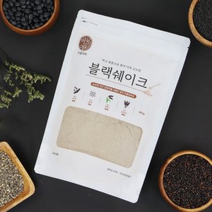 현대농산 찌고 열풍으로 볶은 국산 블랙쉐이크 선식 450g 서리태 흑임자 찰흑미 흑보리 미숫가루