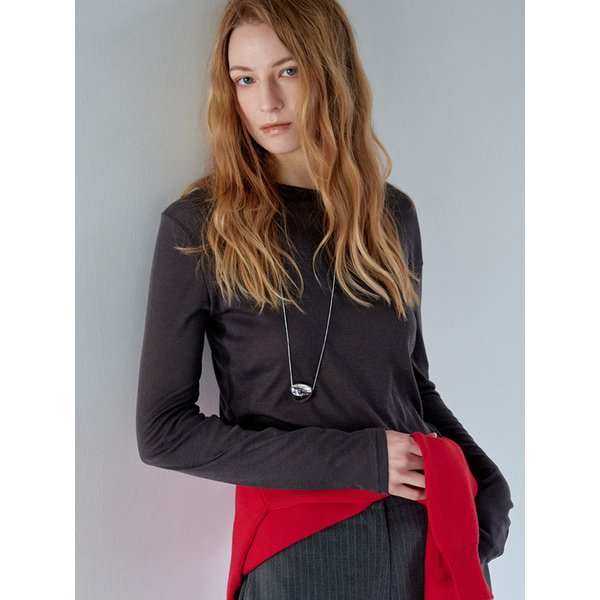 CLOUD TENCEL ROUND T-SHIRT_N6STS0393