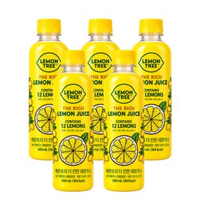 레몬트리 더 진한 레몬주스 100% 레몬즙 500ml x 5개
