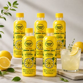 레몬트리 더 진한 레몬주스 100% 레몬즙 500ml x 5개