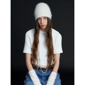 Pearl Ribbon Angora Beanie_5COL (L234MCP030)