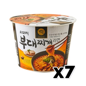 오모리 부대찌개라면 큰컵 135g x 7개