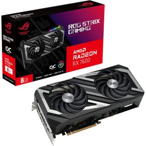 미국 아수스 그래픽카드 ASUS ROG Strix Radeon™ RX 7600 OC Edition 8GB GDDR6 Graphics Card