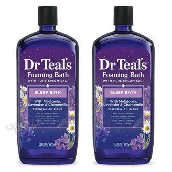  [1+1]닥터틸즈 포밍바스 슬립 라벤더 에센셜 오일 1000ml DR TEAL`S FOAMING BATH