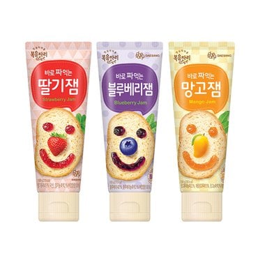  복음자리 바로 짜먹는 딸기잼 +블루베리잼 +망고잼 (300g)