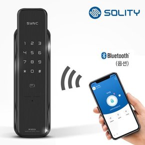 [수도권설치] 씽크 SP-400 무타공 푸시풀 디지털 도어락 카드키4개 현관문 번호키 보강판포함