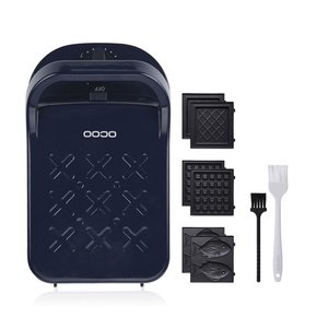크로플 와플 샌드위치 메이커 OCP-SM187B 블루
