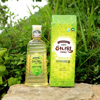강원6차산업 [영월 강원허니원영농조합]100% 자연채밀 아카시아 벌꿀(1kg)