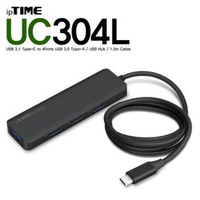 USB Type ipTIME아이피타임 C 허브 UC304L 4포트