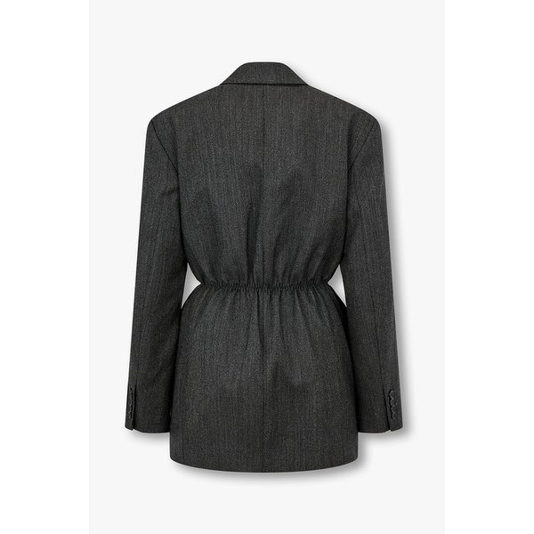 러칭 웨이스트 오버사이즈 블레이저 3616101105000