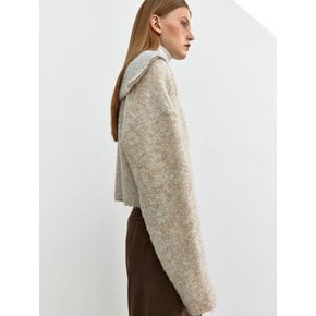 TWW SAILOR COLLAR ZIP-UP KNIT _3COLORS