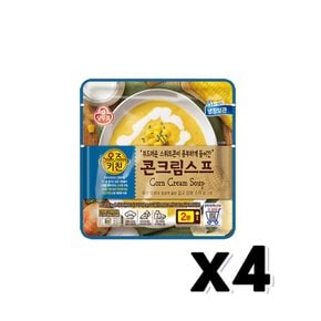 오뚜기 오즈키친 콘크림스프 즉석조리 180g x 4개