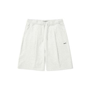 CLASSIC LOGO WIDE FIT PINTUCK SHORTS PANTS 오트밀