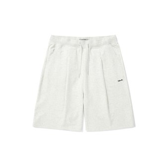 컬럼비아 유니버시티 CLASSIC LOGO WIDE FIT PINTUCK SHORTS PANTS 오트밀