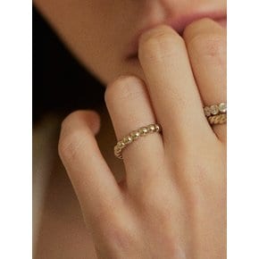 14k volume circle ring