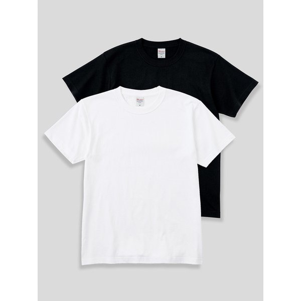 [2PACK] 14수 7.4oz 헤비웨이트 라운드 오버핏 무지 반팔 티셔츠