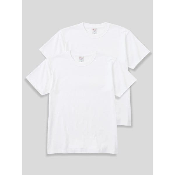 [2PACK] 14수 7.4oz 헤비웨이트 라운드 오버핏 무지 반팔 티셔츠