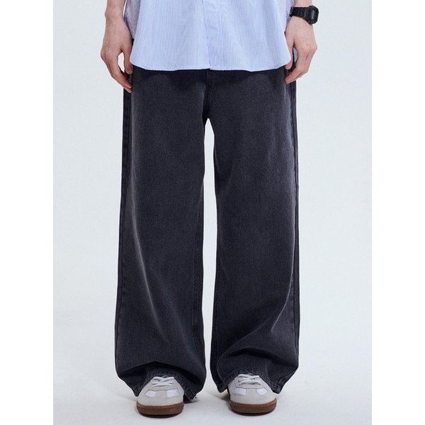 HT8702 웨어에버 와이드 데님 (DEEP GRAY)