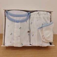 [25S/S출산선물] WH)블루비트인견내의&파인애플발목양말세트(35370-054-17*35114-815-04)