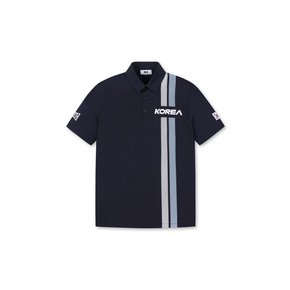 WAAC(왁골프)PARIS GOLF TEAM KOREA COLOR-BLOCKED SHORT SLEEVES POLO(WMTCM24551NYD)