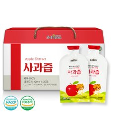 국내산 순수 사과즙 NFC착즙 과채주스 100ml 30개