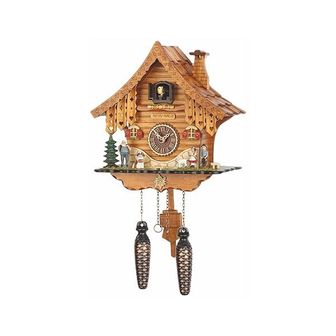  독일 뻐꾸기 시계 괘종시계 쿼츠Cuckoo Clock 블랙 forest house with music incl. batteries TU