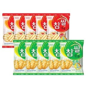 크라운 참쌀 설병 125g 5개 + 선과 115g 5개 쌀과자 (WC09C78)