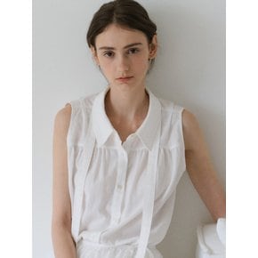 Loe tie linen blouse