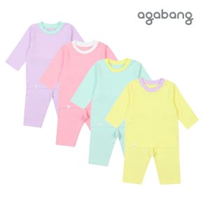 컬러풀8부내의 PINK MINT PURPLE YELLOW  01Q357606_P358627281