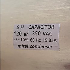 350V 350VAC 120uF 국산 미래 콘덴서 CE 모터 기동 스타팅 캐패시터 캔타입 Motor Starting