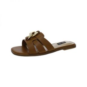 4685451 Nine West GANLEE3 Womens Leahter Leather Slide Sandals