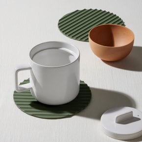 실리콘 냄비받침_17.5cm_카키