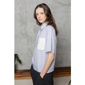 CASTELANE - Microcheck shirt_BLUE-LPTA0BL07W
