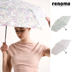 플로럴가든 자외선차단/차광율 99 암막 방풍 경량 슬림 3단수동 양우산 (우산 겸 양산) RSL-2503