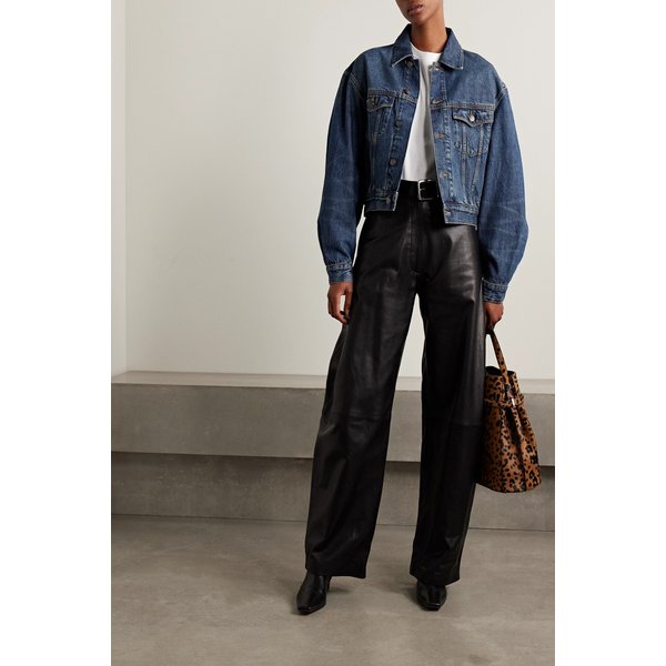 더 커브 데님 재킷 미드 블루 46376663162951869