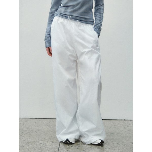 Volume Wide Drawstring Pants_CTB562(White)