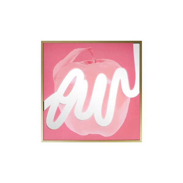 Mirror - Apple with drawing 400_Pink