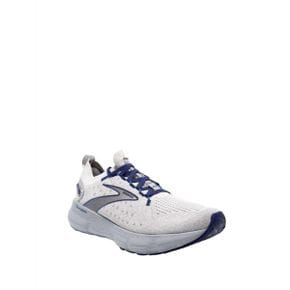 5364226 BROOKS Men Glycerin 20 Stealthfit Running Shoes In Oyster/alloy/blue Depths